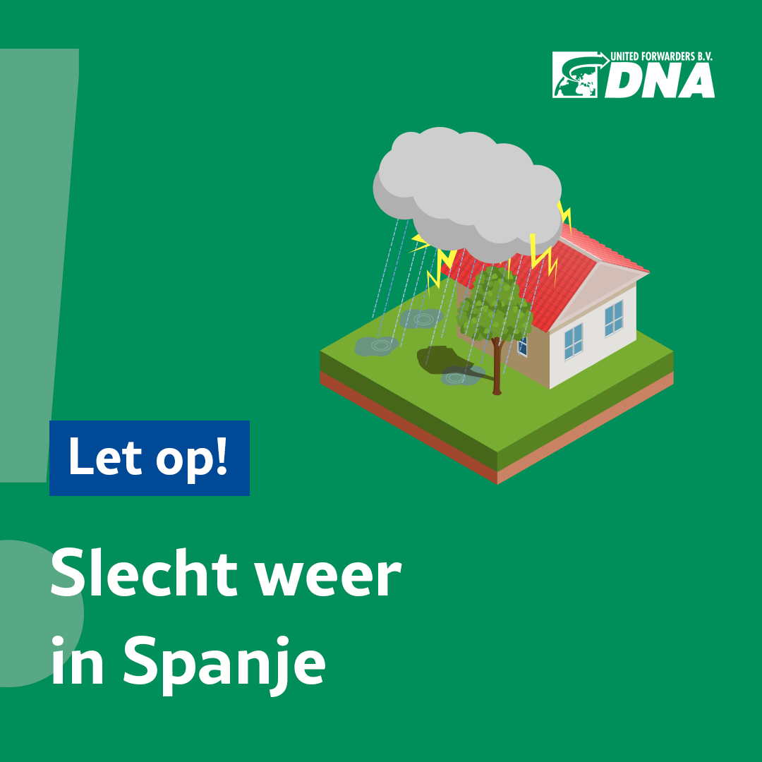 Let op! Slecht weer in Spanje